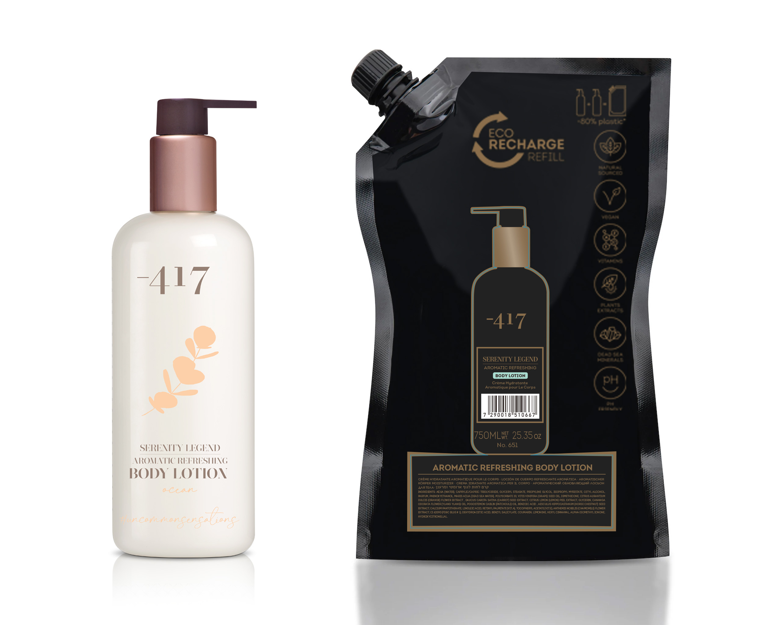 refill body lotion + body lotion